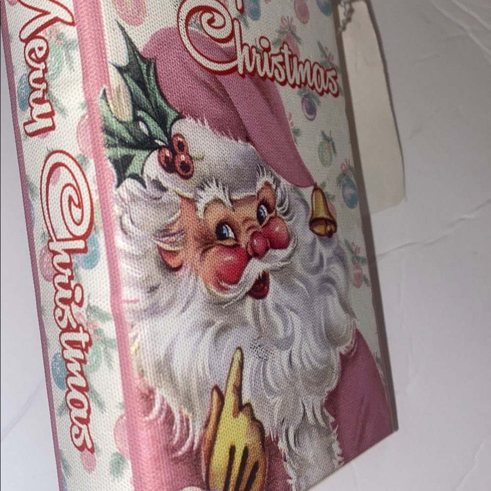 Christmas Stash Book Pink Decorative Hollowed Out to hide things